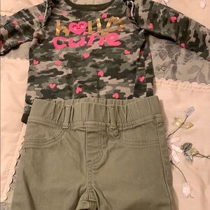 Garanimals Camouflage and Olive Kids Jeans Set
